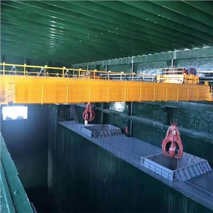 10T Waste Incinerator Project Grab Overhead Bridge Cranes