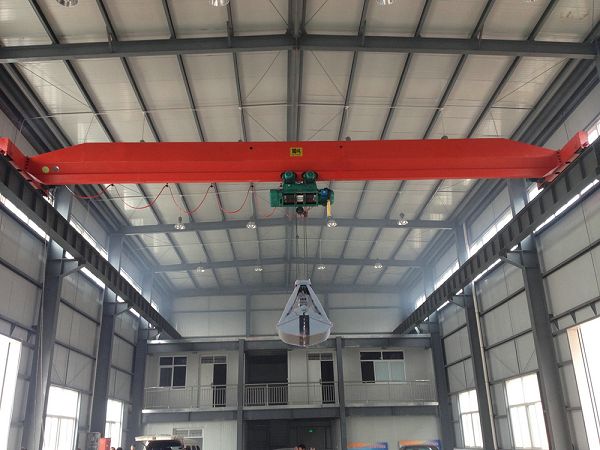 single beam grab crane