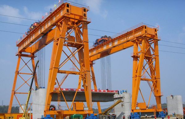 Railway Company Project Engineering Windlass Hook Lifting Gantry Cranes for Railway Construction