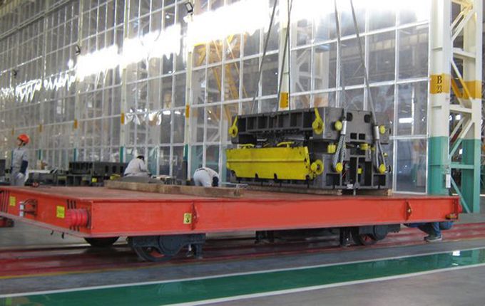 KPD Low Voltage Cargo Ground Transporting Electric Transfer Cart on Rails