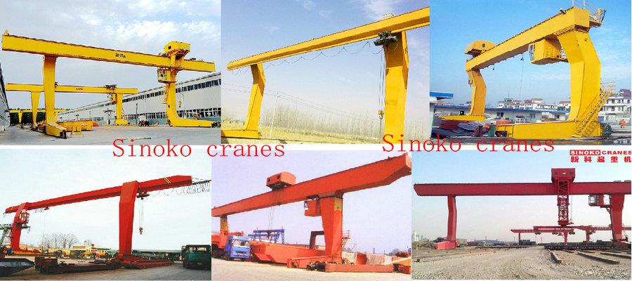 L Type Outdoor Steel Material Yards Mobile Gantry Crane