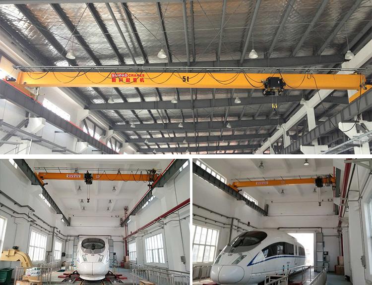 Working Class A5 A6 5 Ton 10 Ton Electric Hoist Single Girder Beam EOT Crane In Pakistan Specification