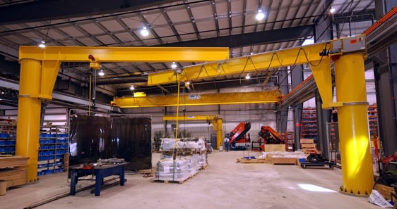 2Ton Rotating Arm Floor Mounted Jib Cranes