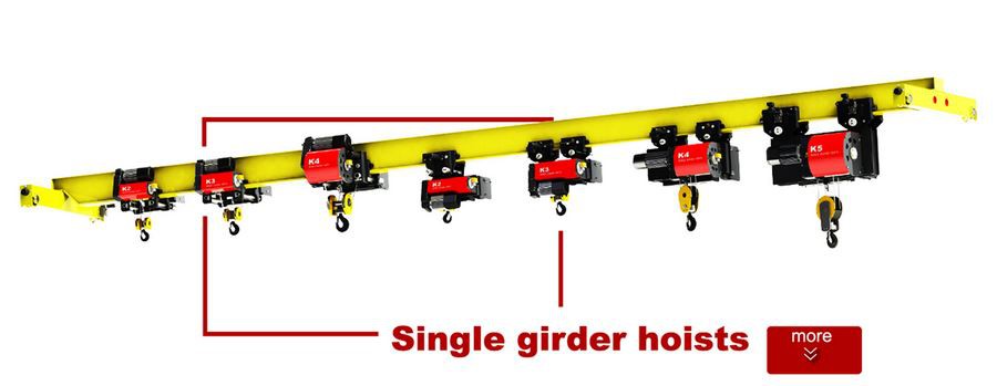 1ton single girder cranes