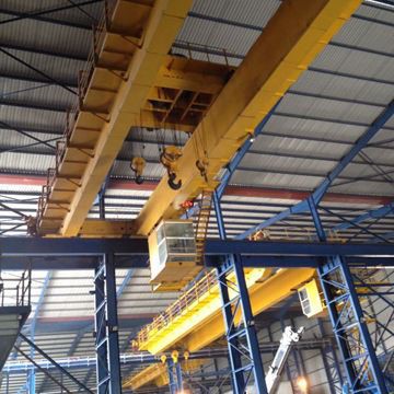 Cabin Control DIN Standard Material Handling Double Girder EOT Overhead Crane 15 Tonjpg