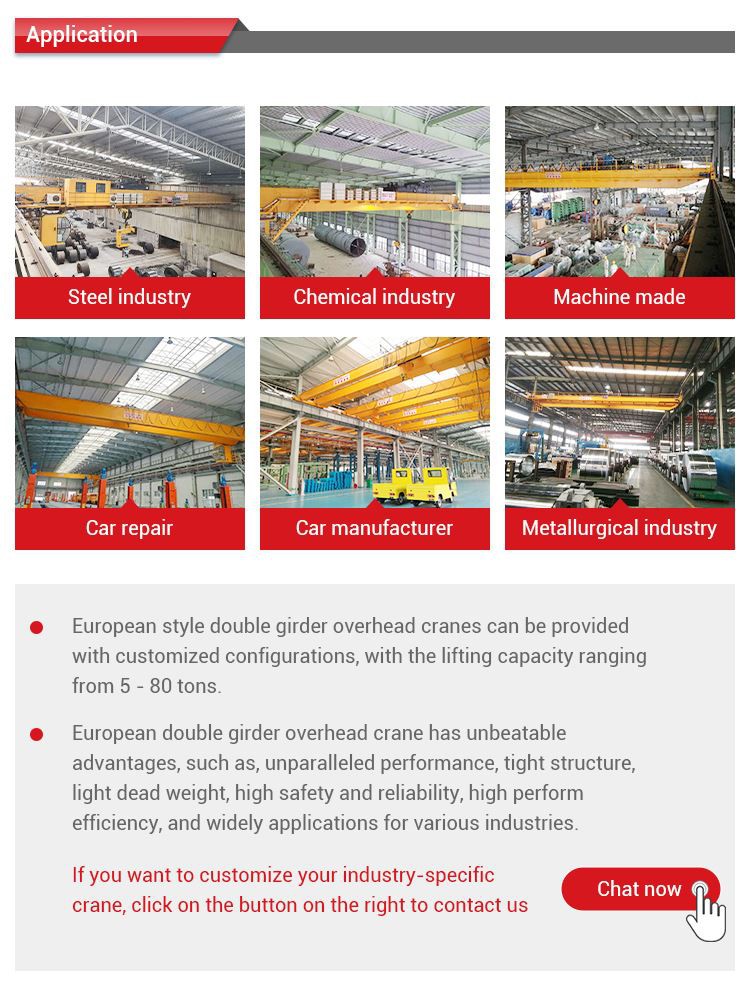 Cabin Control DIN Standard Material Handling Double Girder EOT Overhead Crane 15 Ton