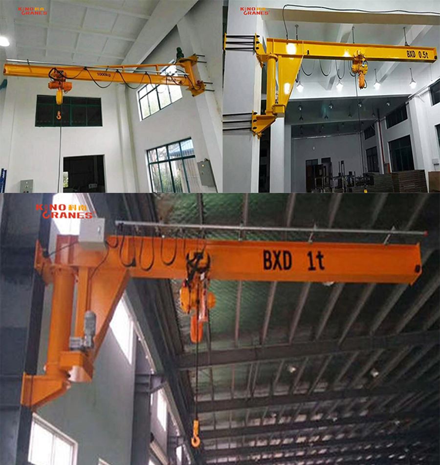 Wall mounted jib cranes