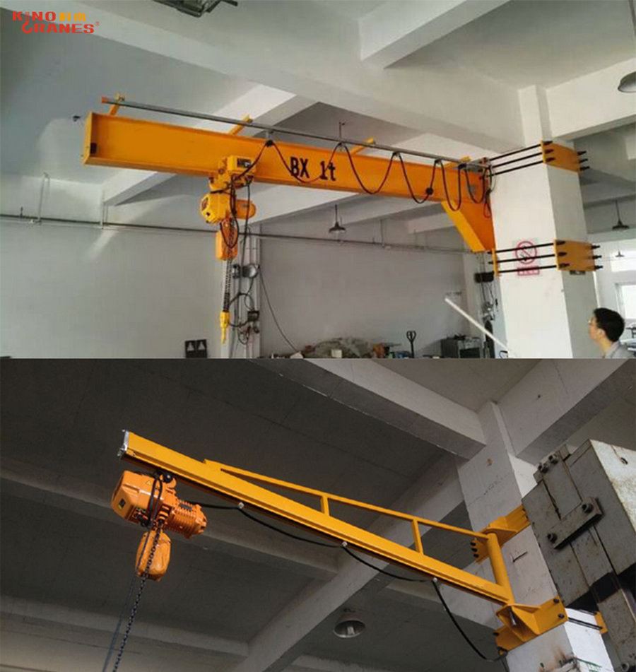 Wall mounted jib cranes