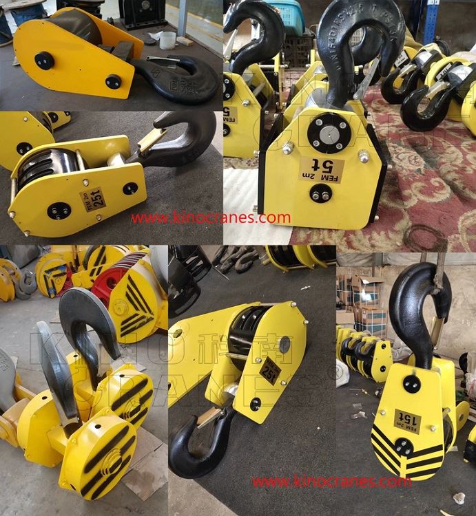 5ton 10ton 25ton 50ton Safe Driving Hoist Hook Crane Block For Overhead Crane