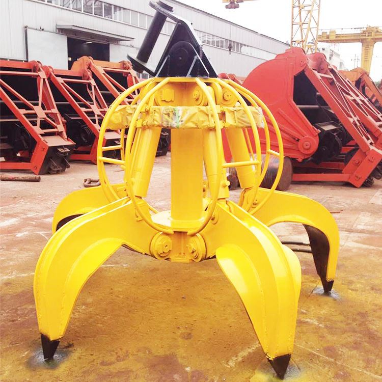 Excavator Hydraulic Orange Peel Grab Steel Scrap Grapple