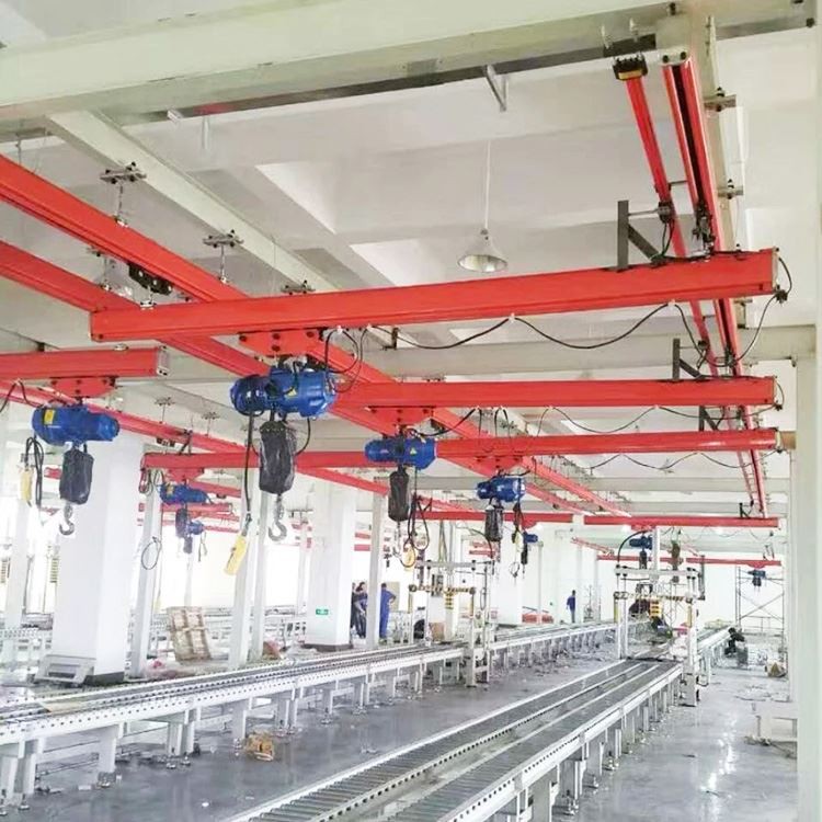 Single Girder Monorail Suspension System Electric Overhead Crane