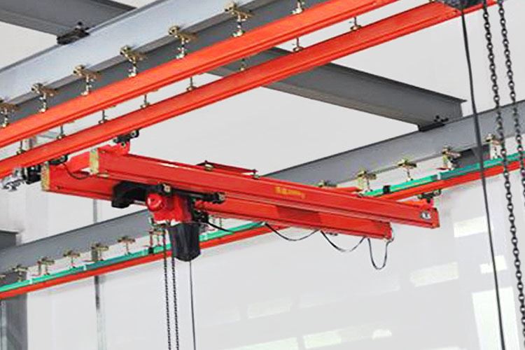 Model Flexible Bridge Crane For Suspension Double Track Railway