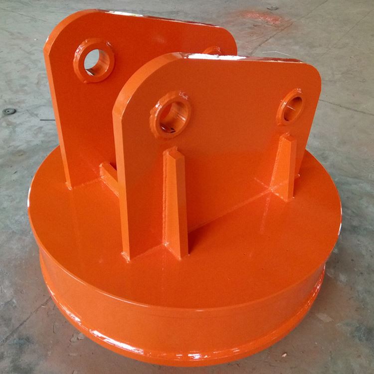 Steel Scrap Handling Excavator Magnet Round Lifting Electromagnet