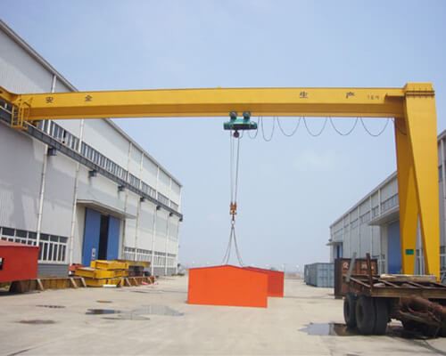 Single Leg Travelling Electric Single Girder Semi Gantry Crane