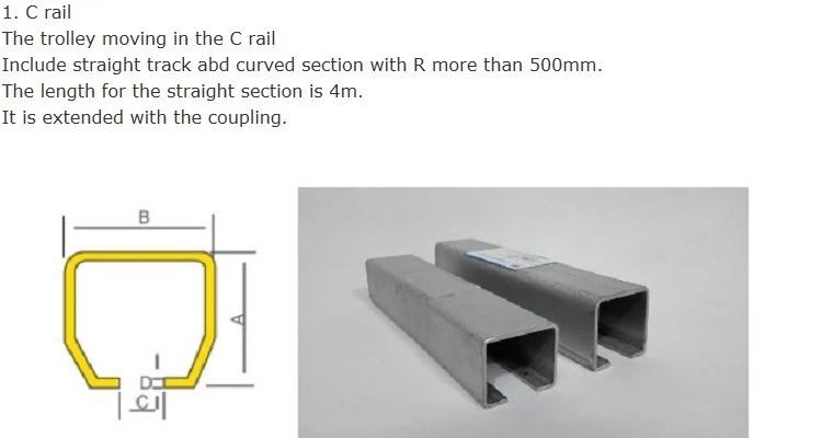 cable trolley detail