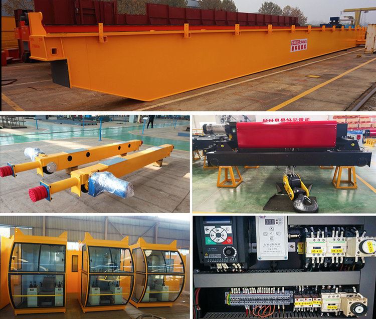 Double Girder Overhead Crane With Electric Hoist