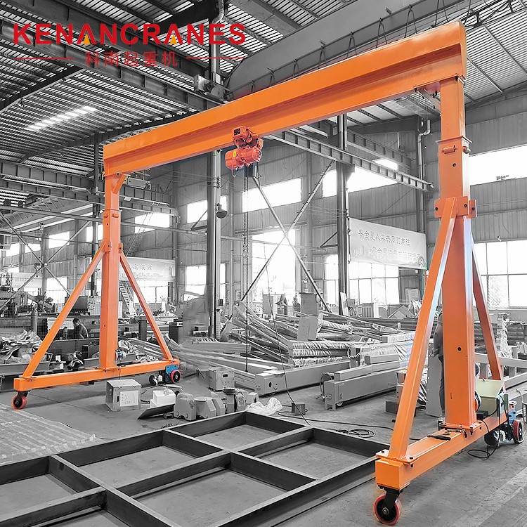 Single Girder Mini Mobile Gantry Crane Wheel Type Gantry Crane