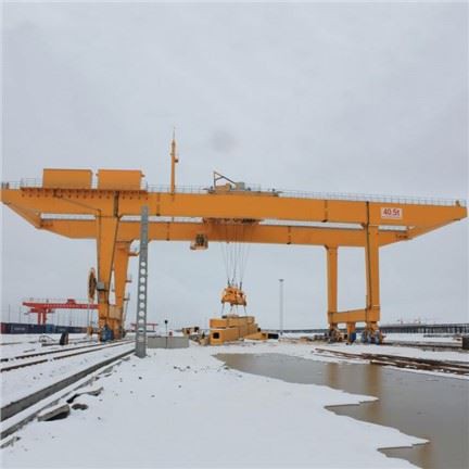 30t 40t 50t Rail Mounted Double Girder Container Gantry Crane Manufacturer