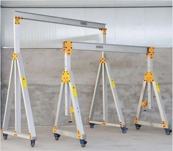 5 Ton Aluminum Full Manual Control Mobile Portal Portable Gantry Crane