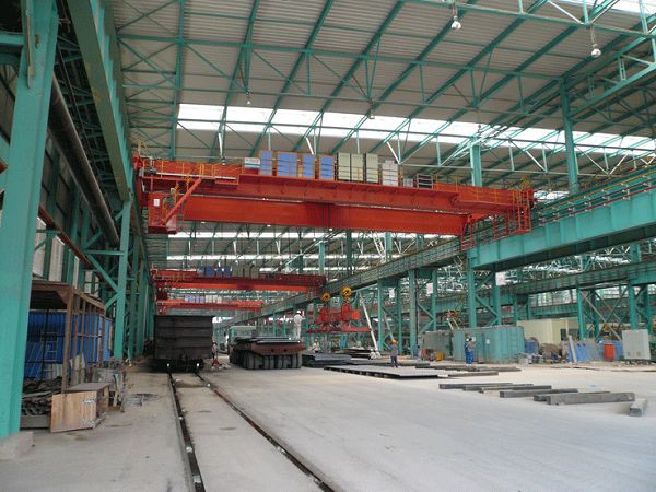 5T+5T ~25T+25T Magnet Lifting Overhead Crane with Magnet Carrier Beam Perpendicular to Main Girder