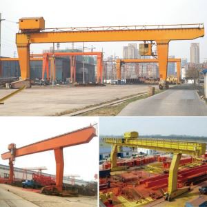 Heavy Duty L Type 5T-32T Single Beam Gantry Crane with Hook usd in Workshop Yard