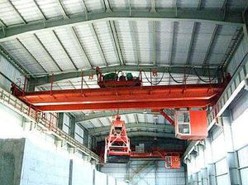 Heavy Duty Cabin Control Electric Double Beam Overhead Crane with Grab