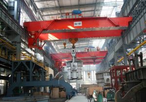 Heavy Duty 100/32-240/80T Metallurgy Overhead Crane with Hook for Melting Workshop