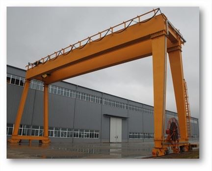 Double Beam Semi Gantry Crane with Winch for Rail