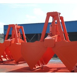 Clam Shell Grab Single Girder Gantry Crane for Port, Dock, Station Yard Loading