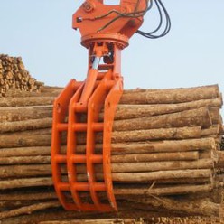 Double Disc Electric Hydraulic Wood Grabbing Grab Crane