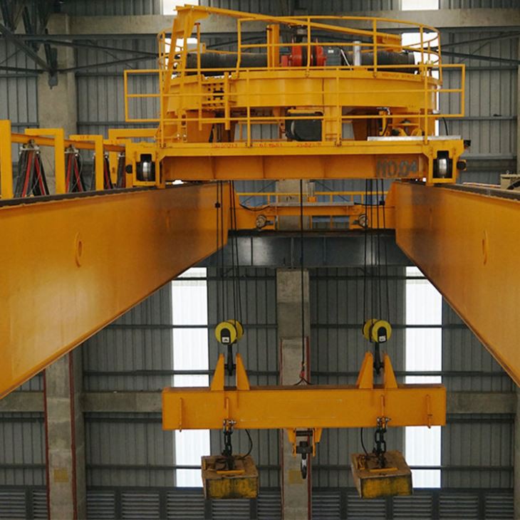 Double Girder Overhead Crane With Magnet