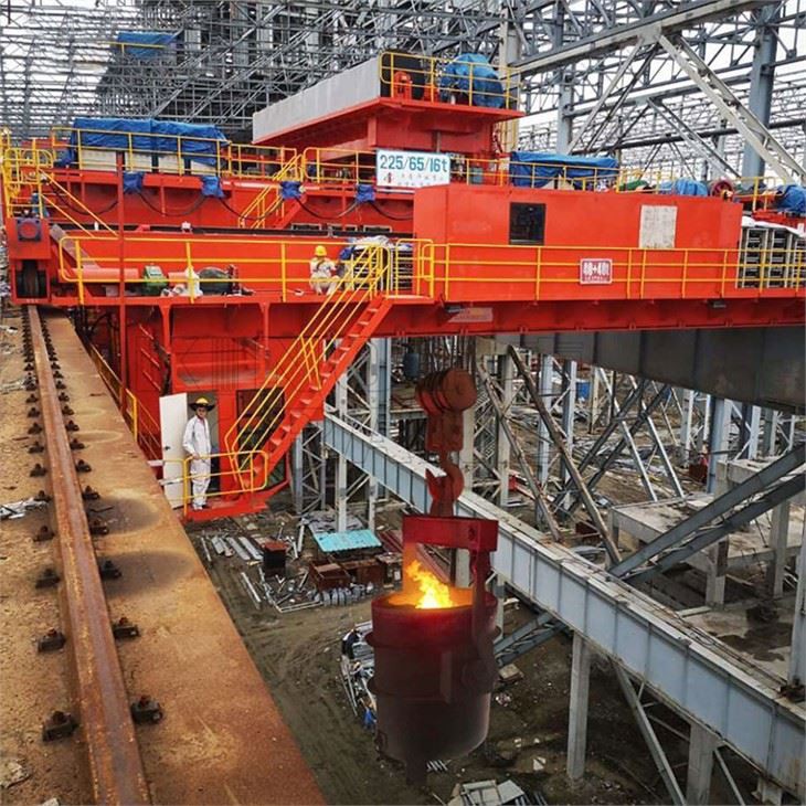 Double Girder Overhead Traveling Metallurgy Bridge Crane