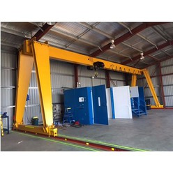 European DIN Standard Open Winch Hoisting Gantry Crane with Wireless Control