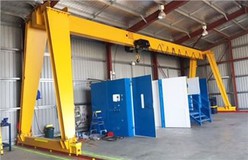 European Standard Runway Long Traveling Electric Hoist Single Girder Gantry Crane