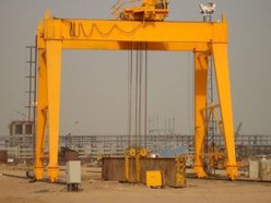 Heavy Duty A5 A Type 5-160T Double Beam Gantry Crane with Hook used in Plants