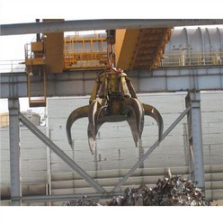 Hydraulic Grab Overhead Crane for Large Mineral Pig Iron Scrap Steel Garbage Iron Powder Handling