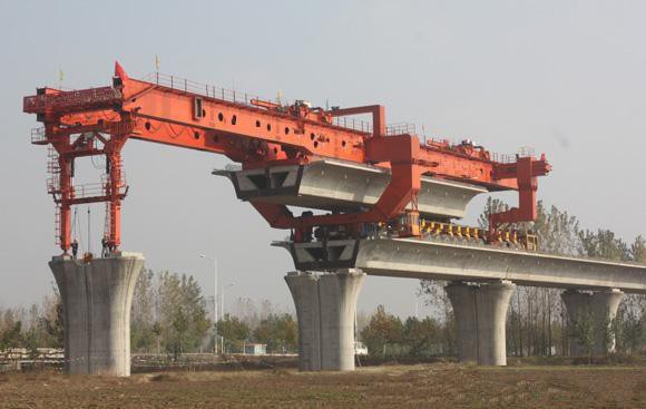 JQJH 60T 80T 100T 150T Bridge Election Crane for Road and Bridge Construction