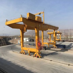 50ton Large Span Double Girder RMG Rail Mounted Mobile Container Gantry Crane