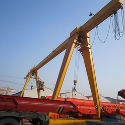 MH Type Outdoor Ground Traveling Radio Control Single Girder Electric Hoist Lifting Gantry Crane with Hook