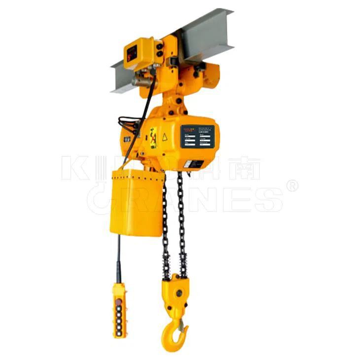 Motorized Trolley Type Single/double Lifting Speed Electric Chain Hoist