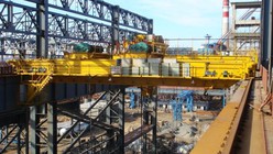 Scrap Metals Container Handling EOT Cranes With Double Trolley
