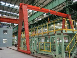 Steel Making Workshop Used Single Girder Gantry Crane With Electric Hoist