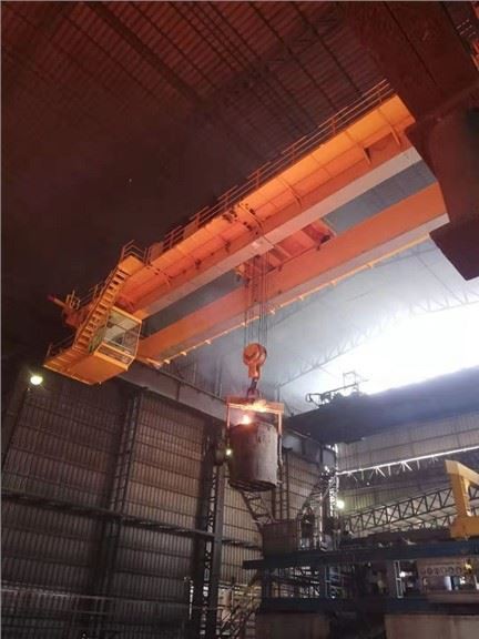Steel Mill Metallurgy Double Girder Overhead Crane For Molten Metal Ladle