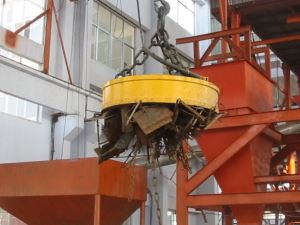 Steel Scrap Furnace Charging Magnet Crane