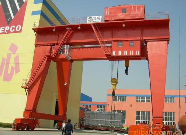 Steel Scrap Handling Hydraulic Grapple Gantry Crane