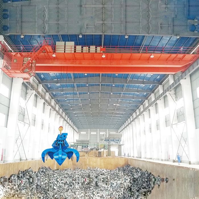 Waste Handling Grab Bucket Bridge Crane